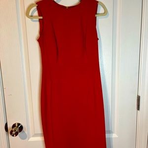 Sheath red dress Calvin Klein